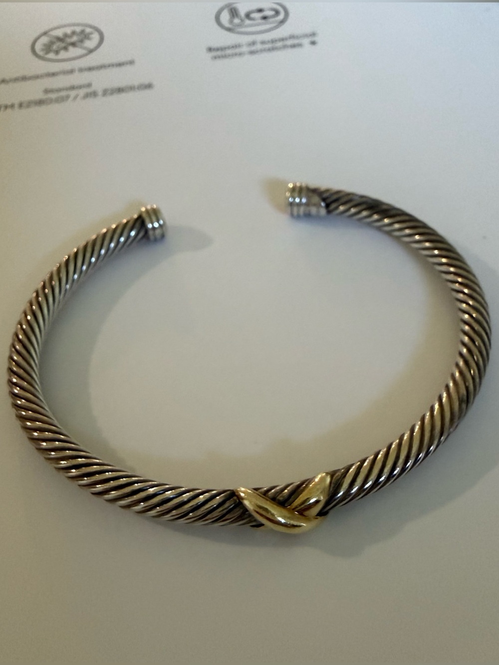 David Yurmsn Cable X Bracelet - Women's Jewelry